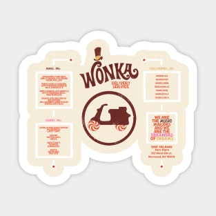 Wonka Delivery Service Sticker